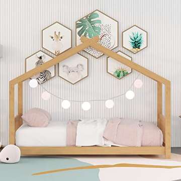 Harper & Bright Twin House Bed: Safe & Stylish Kids Bed