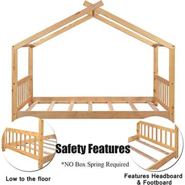 Harper & Bright Twin House Bed: Safe & Stylish Kids Bed