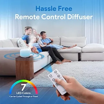 ASAKUKI 500ml Essential Oil Diffuser with Remote Control