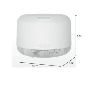 ASAKUKI 500ml Essential Oil Diffuser with Remote Control