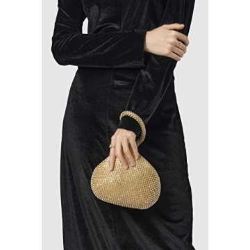 BABEYOND Rhinestone Clutch Evening Bag for Weddings and Parties