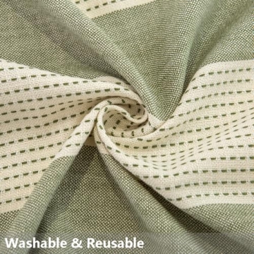 TruDelve Cotton Blend Tablecloth with Tassels 70"x55"