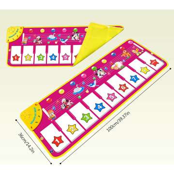 M SANMERSEN Piano Mat for Kids - Fun Music Playmat