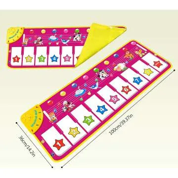 M SANMERSEN Piano Mat for Kids - Fun Music Playmat