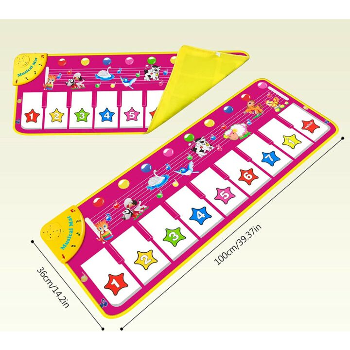 M SANMERSEN Piano Mat for Kids - Fun Music Playmat