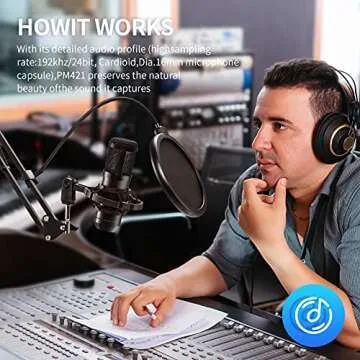 High-Quality Caattiilaa PC Streaming Podcast Microphone