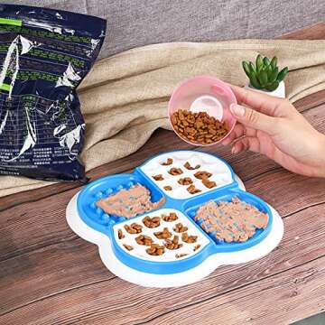 Dog Slow Feeder Bowl Cat Slow Feeder Bowl Pets Slow Feeder Bowl