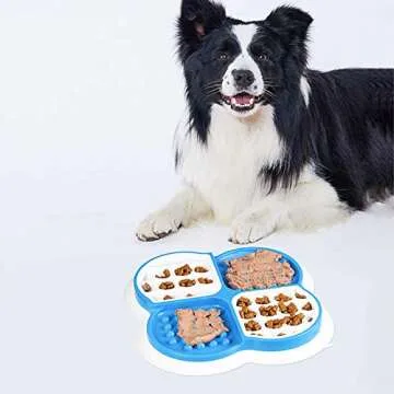 Dog Slow Feeder Bowl Cat Slow Feeder Bowl Pets Slow Feeder Bowl
