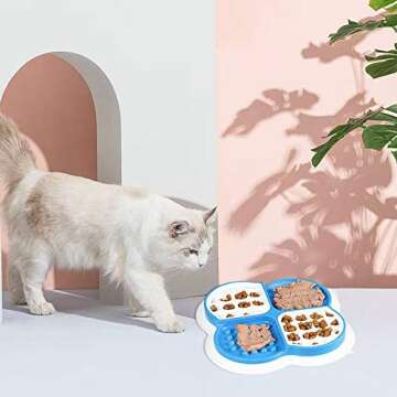 Dog Slow Feeder Bowl Cat Slow Feeder Bowl Pets Slow Feeder Bowl