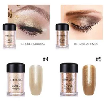 BONNIE CHOICE 6 Colors Glitter Eyeshadow Loose Pigments