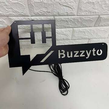 Personalize Username Twitch Led Sign Wall Art Decor - Glow in the dark Wall Art - Live Stream Room Decor - LED Decoration - Custom Sign Gift