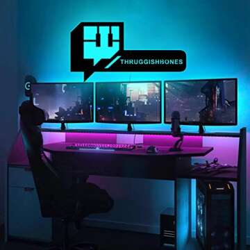 Personalize Username Twitch Led Sign Wall Art Decor - Glow in the dark Wall Art - Live Stream Room Decor - LED Decoration - Custom Sign Gift