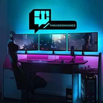 Personalize Username Twitch Led Sign Wall Art Decor - Glow in the dark Wall Art - Live Stream Room Decor - LED Decoration - Custom Sign Gift