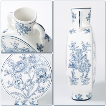 Magclay Blue and White Ceramic Vase for Stunning Decor