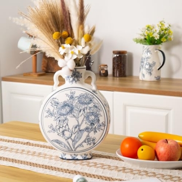 Magclay Blue and White Ceramic Vase for Stunning Decor