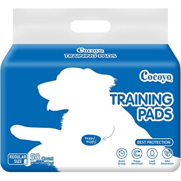 COCOYO Best Value 22"x22" Dog Training Pads | 50 Count | Super Absorbent Puppy Pads