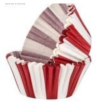 Carnival Circus Red White Striped Cupcake Liners - Perfect for Birthday Parties!