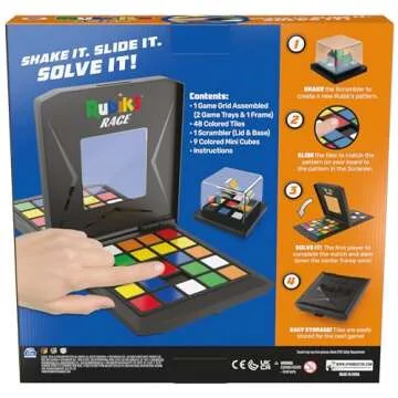 Rubik's Race Classic Fast-Paced Strategy Game for All Ages