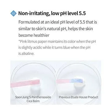 ETUDE SoonJung 5-Panthensoside Cica Balm 1.4 fl. oz. (40ml) (21AD) | Hypoallergenic Skin Relaxing & Calming Mild Balm for Sensitive Skin, Panthenol and Madecassoside Heals Damaged & Irritated Skin