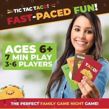 Tic Tac Taco - Fun Family Card Game for All Ages