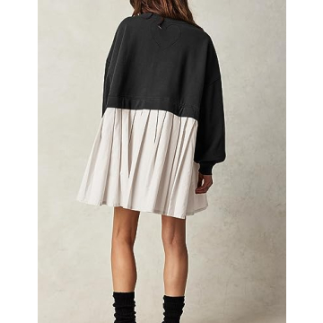 Ugerlov Womens Oversized Sweatshirt Dress - Comfort Meets Style