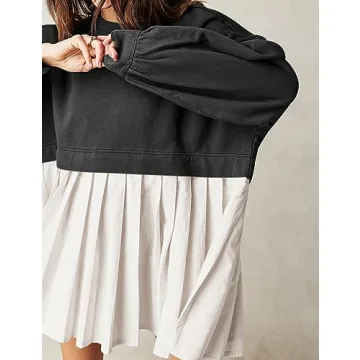 Ugerlov Womens Oversized Sweatshirt Dress - Comfort Meets Style