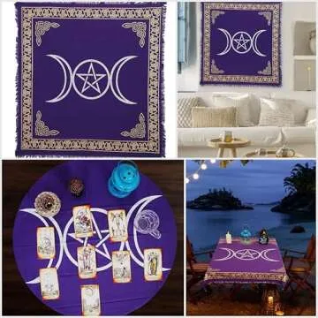 Indian Consigners Beautiful Gold Silver Altar Cloth for Sacred Practices