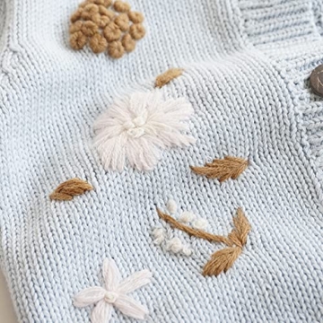 Simplee Kids Hand Knitted Cardigan with Embroidery