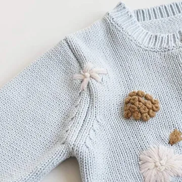 Simplee Kids Hand Knitted Cardigan with Embroidery