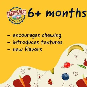 Earth's Best Organic Baby Food Pouches, Fruit and Grain Puree for Babies 6 Months and Older, Organic Banana Raspberry and Whole Grain Barley Puree, 3.5 oz Pouch (Pack of 12) (Packaging May Vary)