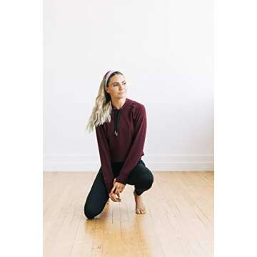 Maven Thread Cotton Wide Sports Running Headbands for Women - For Exercise, Gym, Athletic Workouts and Yoga - 4" Thick Non Slip Sweatbands 2Pack