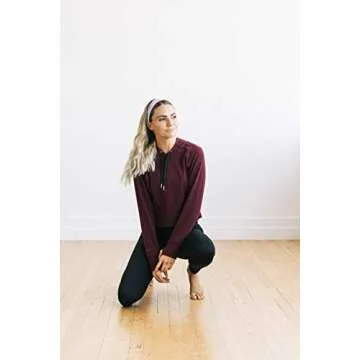 Maven Thread Cotton Wide Sports Running Headbands for Women - For Exercise, Gym, Athletic Workouts and Yoga - 4" Thick Non Slip Sweatbands 2Pack