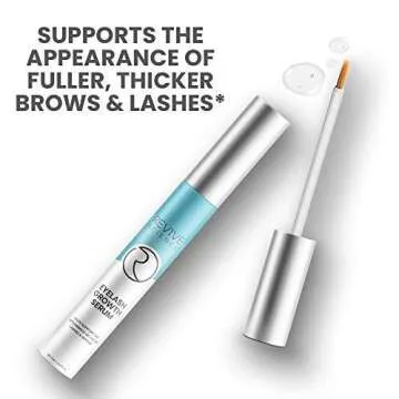 Eyelash Growth Serum & Eyebrow Enhancer - Biotin, Vitamin E & Collagen - Rapid Growth Serum for Thicker & Longer Lashes - for Men and Women, - 4ML / 0.14 FL OZ