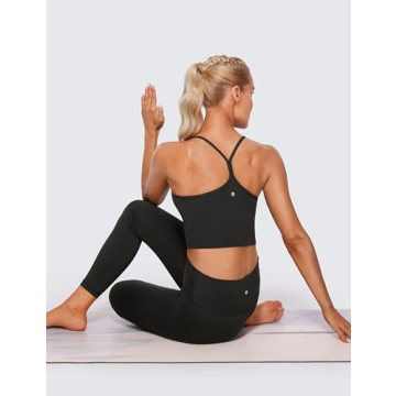 CRZ YOGA Butterluxe Y Back Sports Bra Comfortable Workout Top