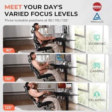Ergonomic Mesh Office Chair with Adjustable Features