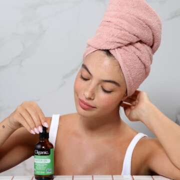 Cliganic Organic Castor Oil, 100% Pure (1oz with Eyelash Kit) - For Eyelashes, Eyebrows, Hair & Skin