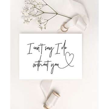 Bridal Party Proposal Wedding Party Card - I Can’t Say I Do Without You, Bridesmaid Request, Maid ...