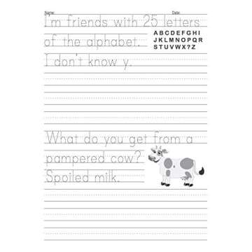 Handwriting Practice Book for Kids Ages 6-10 : Printing workbook for Grades 1, 2 & 3, Learn to Trace Alphabet Letters and Numbers 1-100, Sight Words, ... and Math Drills for Grades 1, 2, 3 & 4)