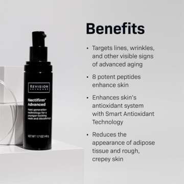 Revision Skincare Nectifirm® Advanced, Anti Aging Neck Firming Cream with Peptides for Fine Lines, ...