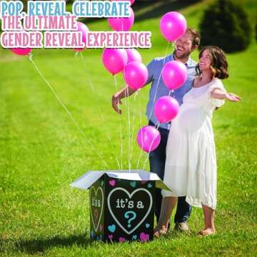 Fun Express Gender Reveal Balloon Box for Memorable Celebrations