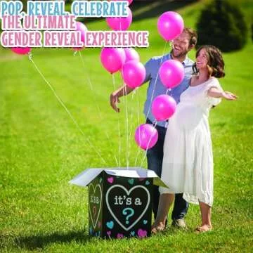 Fun Express Gender Reveal Balloon Box for Memorable Celebrations