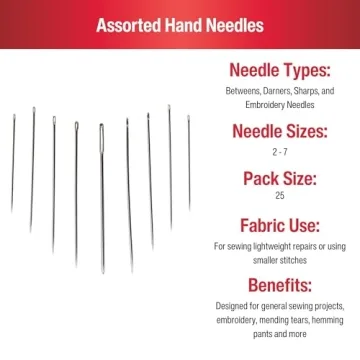 Singer Assorted Hand Needles Compact Set 25 Count