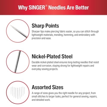 Singer Assorted Hand Needles Compact Set 25 Count