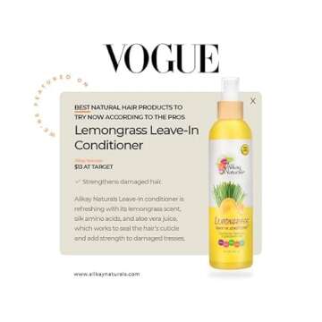 Alikay Naturals Leave In Conditioner, Lemongrass, 8 Fl Oz