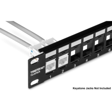 TRENDnet 24-Port Keystone Patch Panels for Reliable Networking