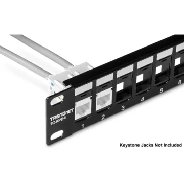 TRENDnet 24-Port Keystone Patch Panels for Reliable Networking