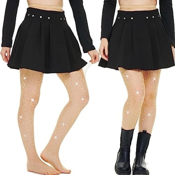 WEANMIX Rhinestone Fishnet Stockings for Women