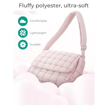 BAGSMART Quilted Medium Crossbody Bag - Stylish & Practical