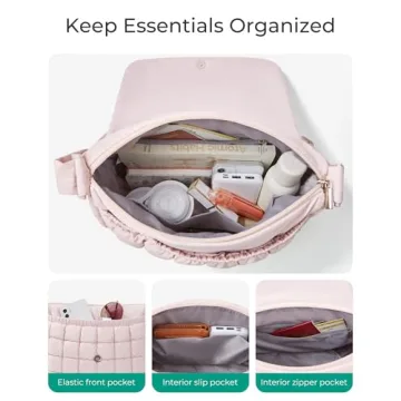 BAGSMART Quilted Medium Crossbody Bag - Stylish & Practical