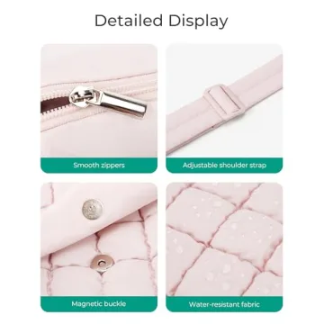 BAGSMART Quilted Medium Crossbody Bag - Stylish & Practical